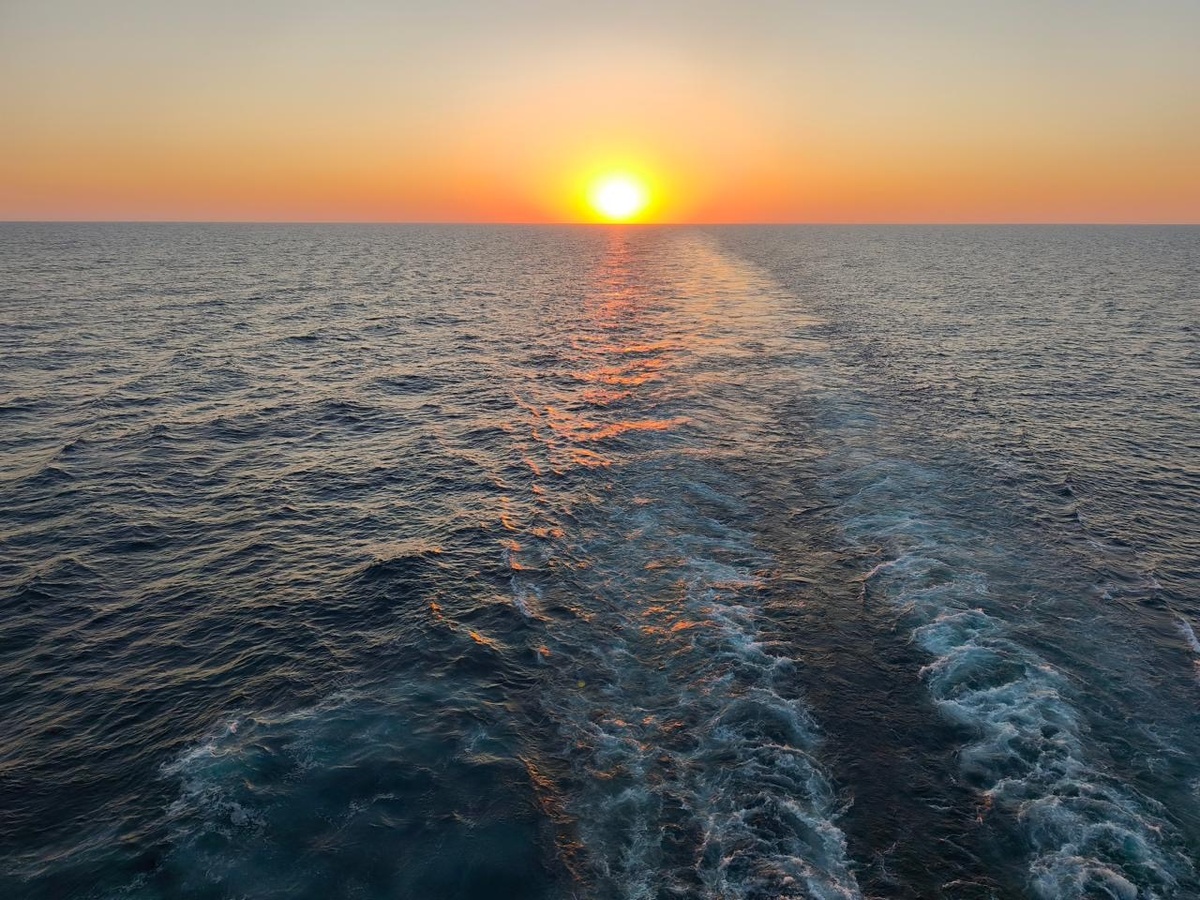 Личное фото автора- Море с балкона каюты