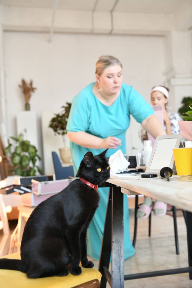 Я провожу мастер-класс по макияжу