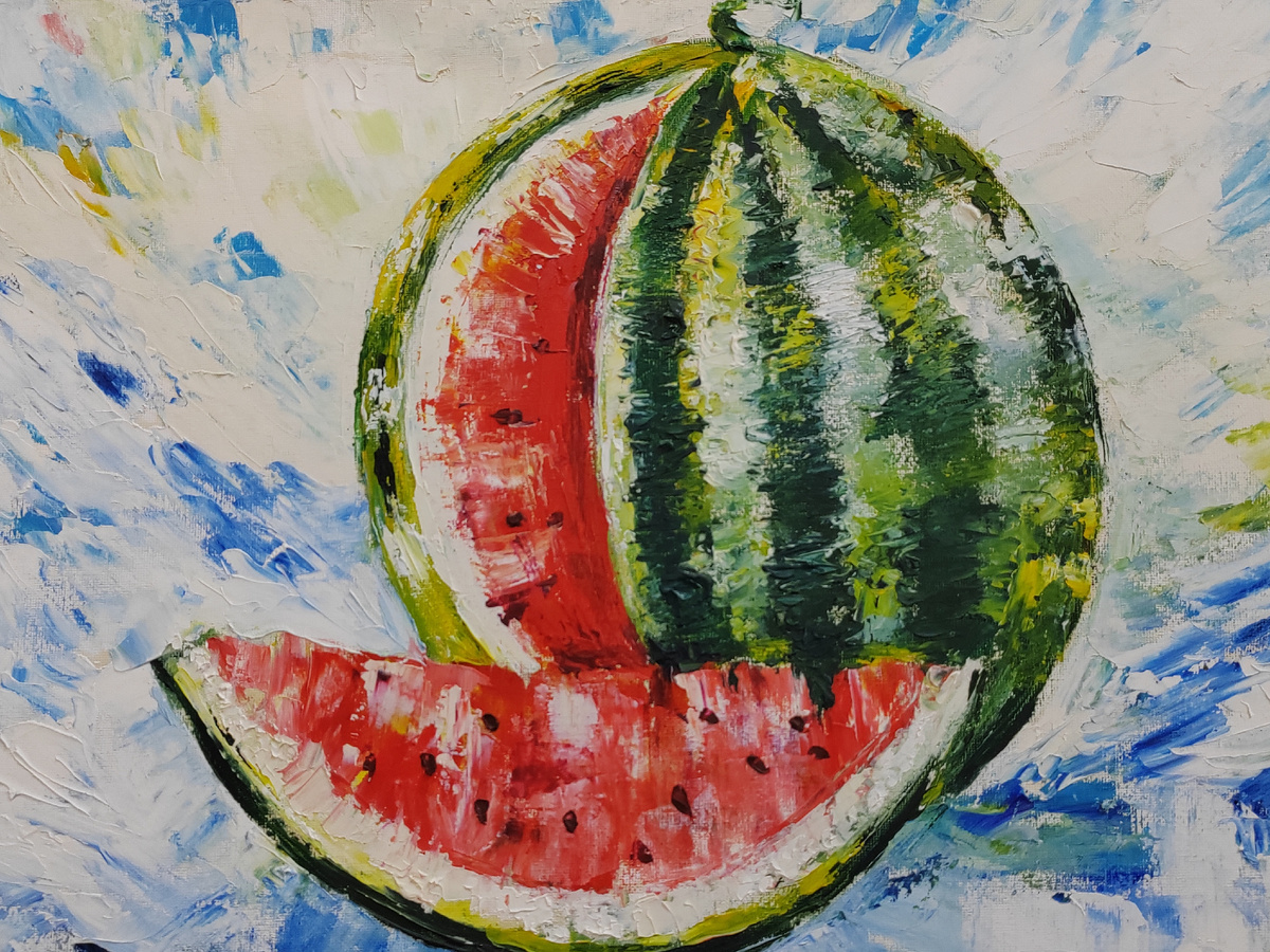 "Яркие краски". Персональная выставка Елены Богдановой. Астраханская областная библиотека им. Н.К. Крупской. Астрахань, 2025 г.