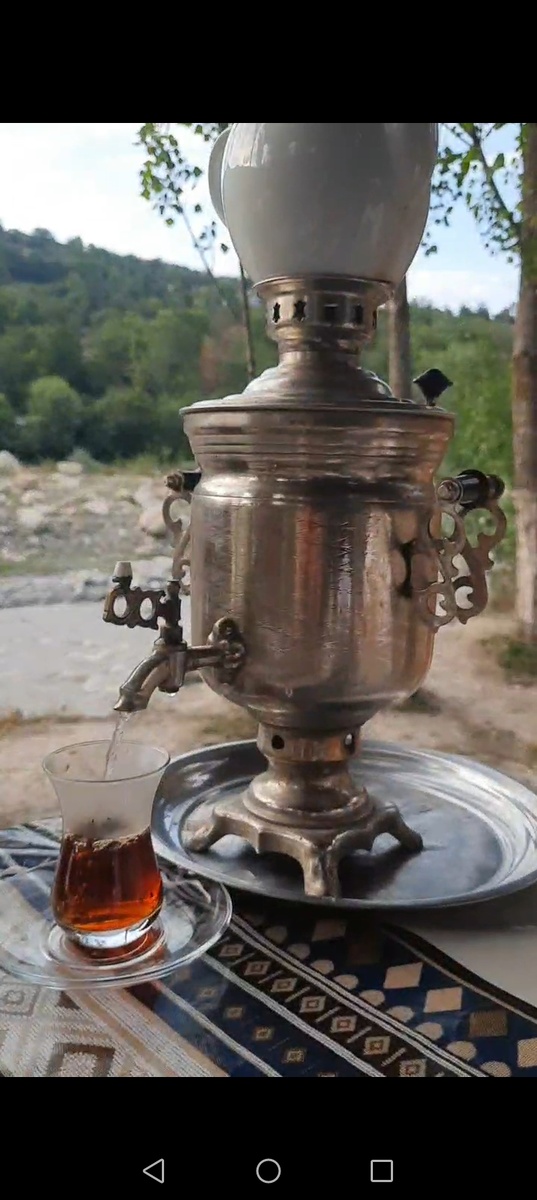 Чай из самовара — особое удовольствие русской культуры, символ гостеприимства и душевного тепла. Представьте себе тихий вечер, уютную обстановку деревенского дома, окружённого природой, аромат свежезаваренного чая, поднимающийся над старинным медным самоваром, шипящим и переливающимся огнём углей внутри. Кружка горячего крепкого напитка в руках согревает душу и тело, позволяя забыть обо всех заботах и насладиться моментом.

Традиционный русский чай из самовара обладает насыщенным вкусом и ароматом благодаря длительному завариванию листьев чёрного чая, часто дополняемого травами и ягодами, такими как мята, мелисса, шиповник или смородиновые листья. Этот напиток помогает расслабиться, восстанавливает силы и поднимает настроение. Вместе с ним принято угощаться сладостями: вареньем, мёдом, баранками или пирогами — всё это создаёт атмосферу домашнего уюта и семейного общения.

Чай из самовара объединяет поколения, становится центром застолий и бесед, дарит возможность отдохнуть душой и телом. Это не просто напиток, а целая традиция, сохранившаяся веками и передающаяся из уст в уста вместе с воспоминаниями о тёплых семейных встречах и искренних разговорах.