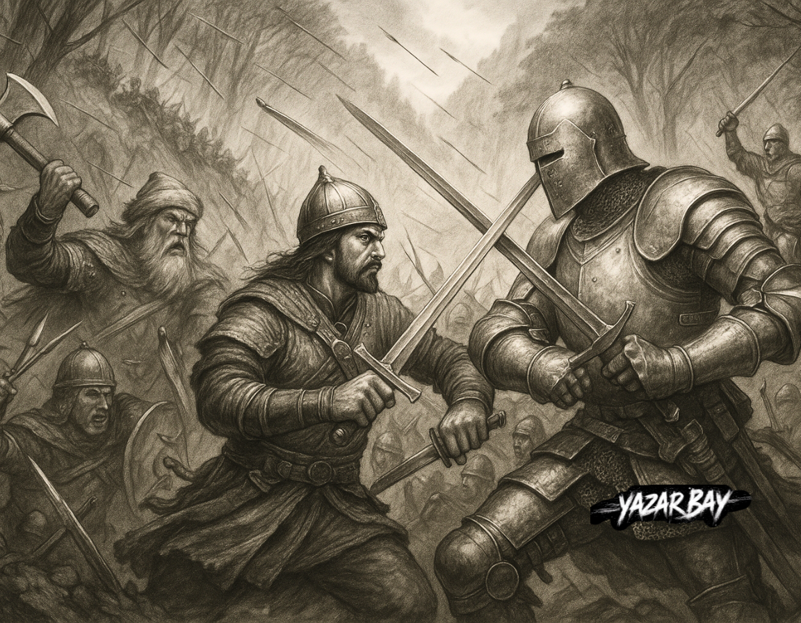 В решающей битве в долине «Волчье Логово» Осман-бей и его союзники сражаются с армией каталонских наемников во главе с Рожером де Флором. ©Язар Бай