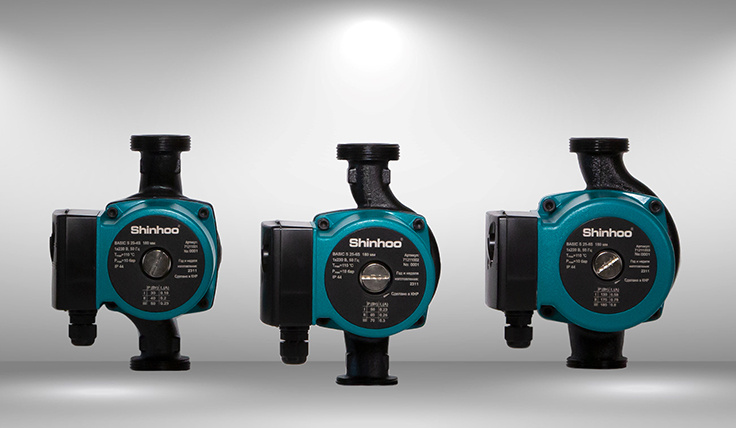 Циркуляционные насосы SHINHOO для систем отопления
