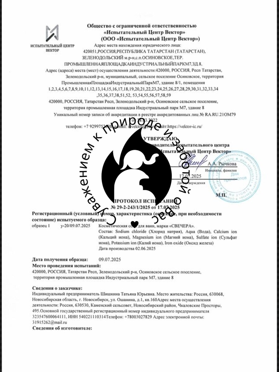 Протокол испытаний