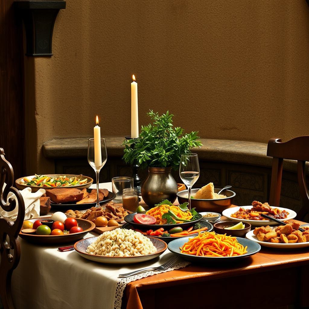 Фьюжн XVII века испанские, африканские и азиатские блюда на одном столе