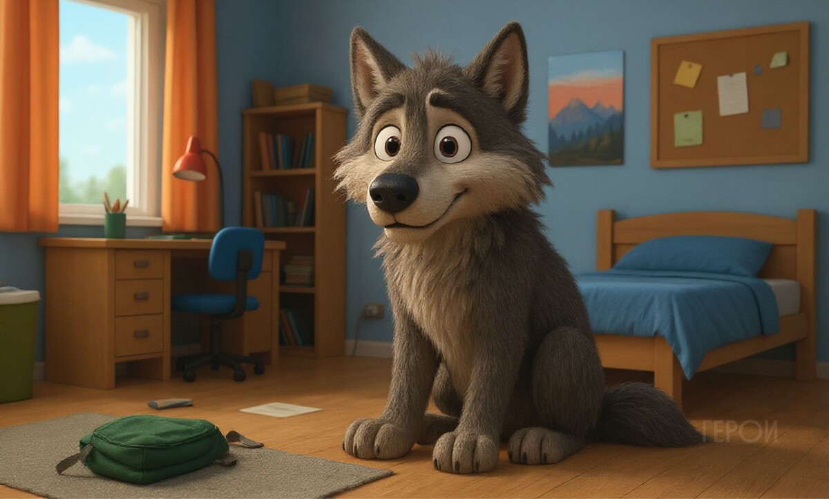 Слишком миленький волчара у нас получился, но и ладно! Ваш такой же?