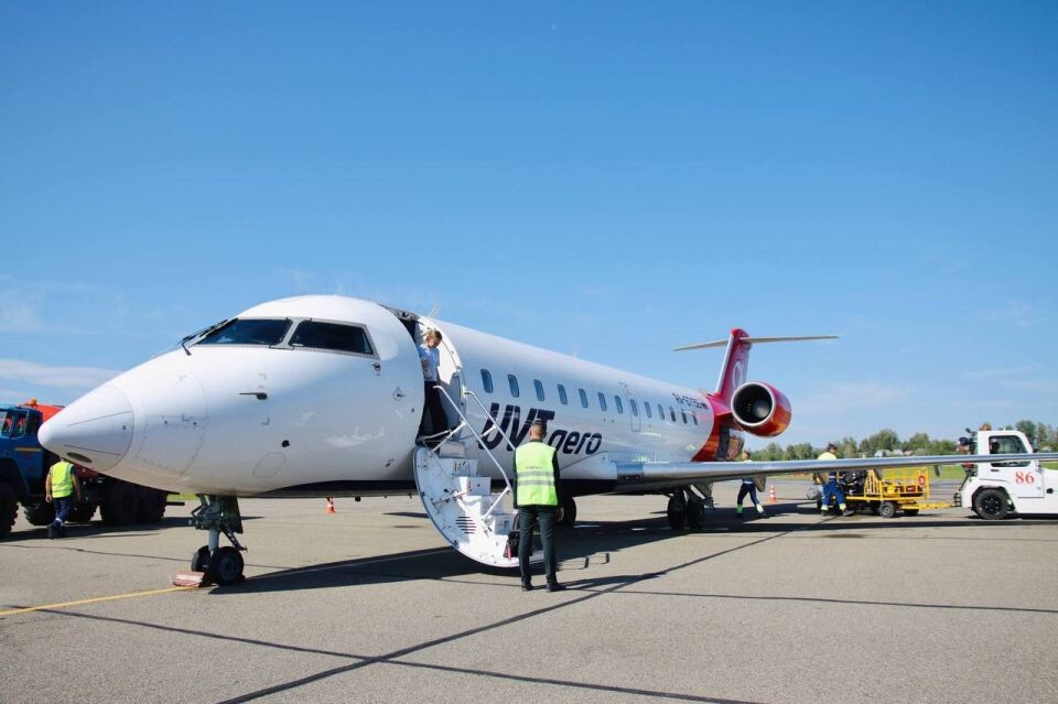    Встреча первого рейса из Перми в аэропорту Горно-Алтайск. Источник: t.me/turchak_andrey