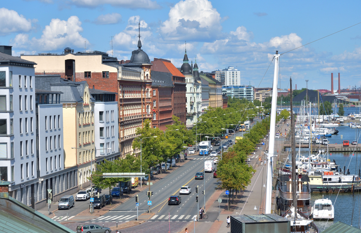 Одна из набережных Хельсинки.