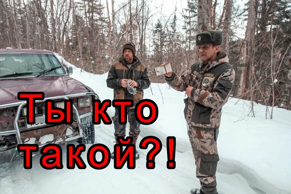 Встретили в лесу охотинспектора