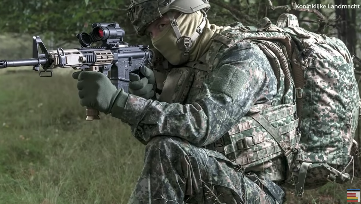 Фрактальный камуфляжный паттерн NFP армии Нидерландов