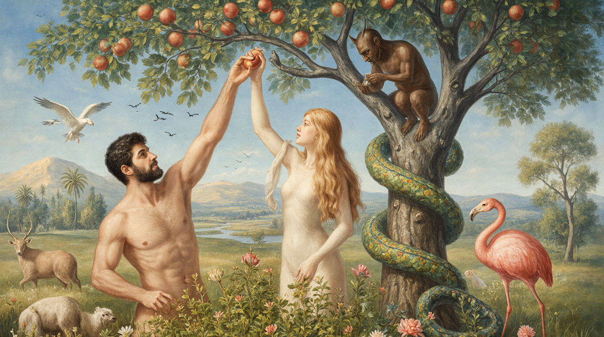 Плоды познания добра и зла - это учение, а не яблоки. В Библии используется язык метафоры, язык образов. 