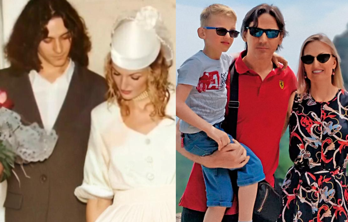 Юрий Батурин с женой и сыном