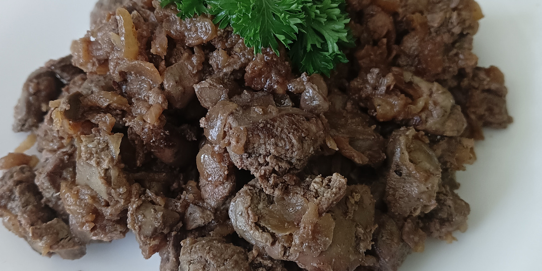 Куриная печень в "загадочном" соусе. Очень вкусный низкокалорийный рецепт