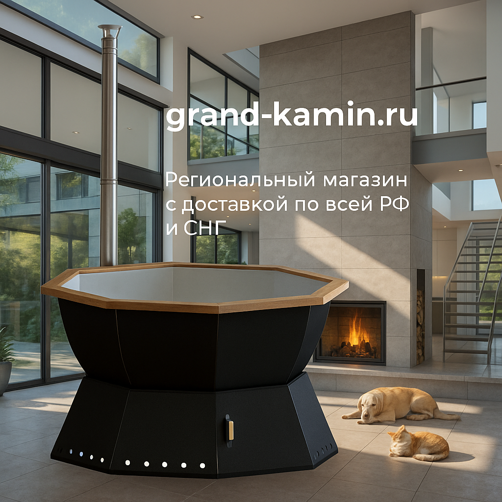    Банный чан 8 граней с ветрозащитой: ваш идеальный способ оздоровления и расслабления в любое время года! Kamin