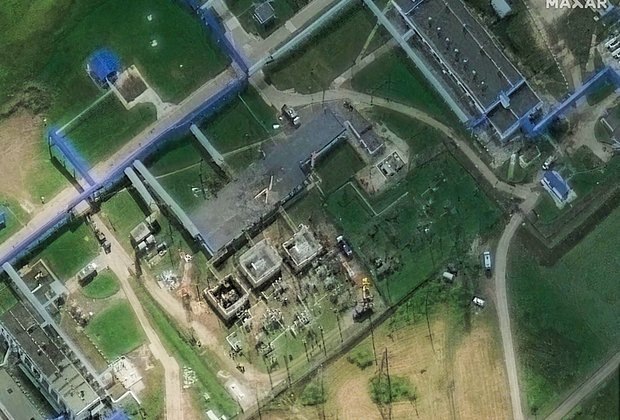    Спутниковый снимок инфраструктуры нефтепровода «Дружба» после атаки ВСУ, Тамбовская область, Россия, 19 августа 2025 года. Фото: Maxar Technologies / REUTERS