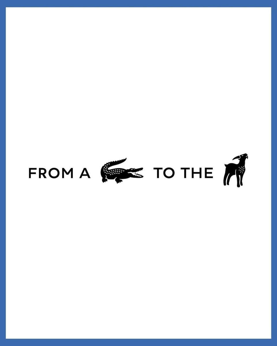 Lacoste на время меняет культового крокодила на козла в честь Джоковича