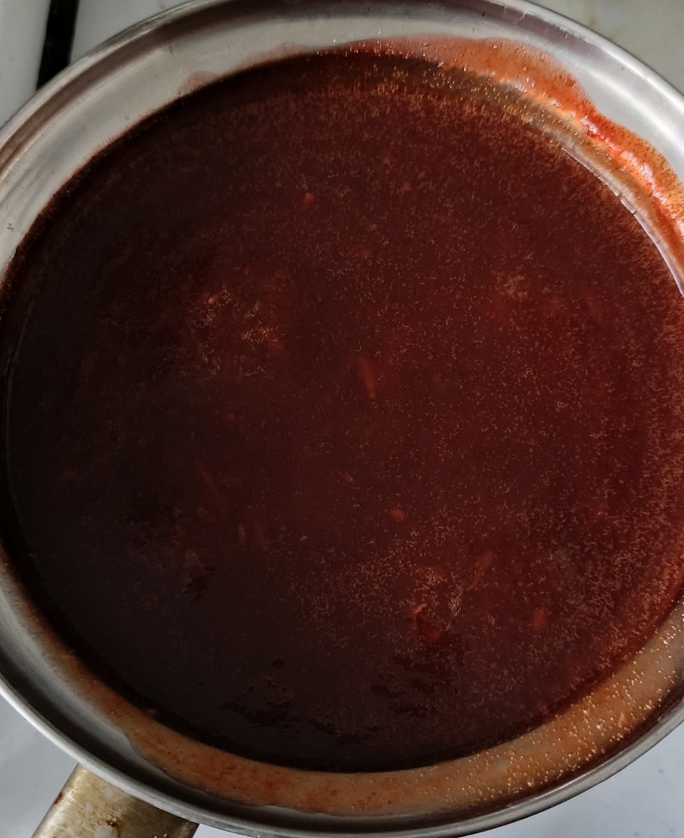 Вот такой красивый цвет получается у соуса. А аромат просто не передать словами 😍