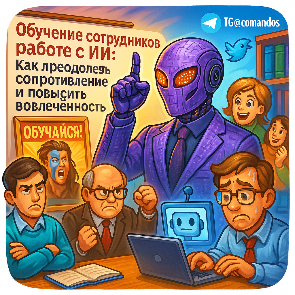    Как обучить ИИ-инструментам 90% сотрудников за 3 шага: побеждаем саботаж и страхи за 1 неделю Дмитрий Попов | Comandos.ai