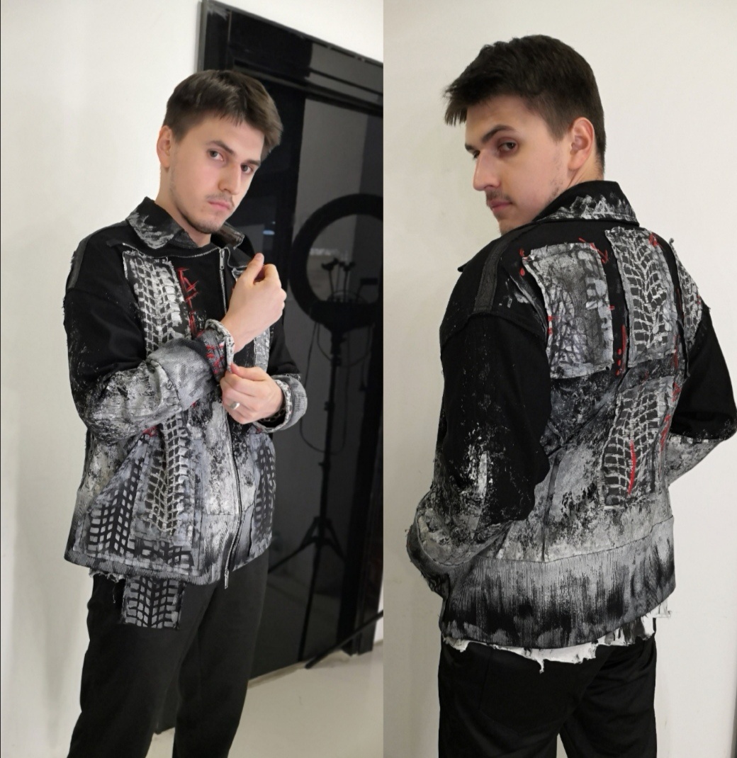 Талантливый актёр театра и кино Егор Герчаков- династии Герчаковых.  Мы решили создать проект об удобстве ,оригинальности и многофункциональности одежды для мужчин. И начали вот с этого образа ,который я создала : от эскиза до последнего стежка 