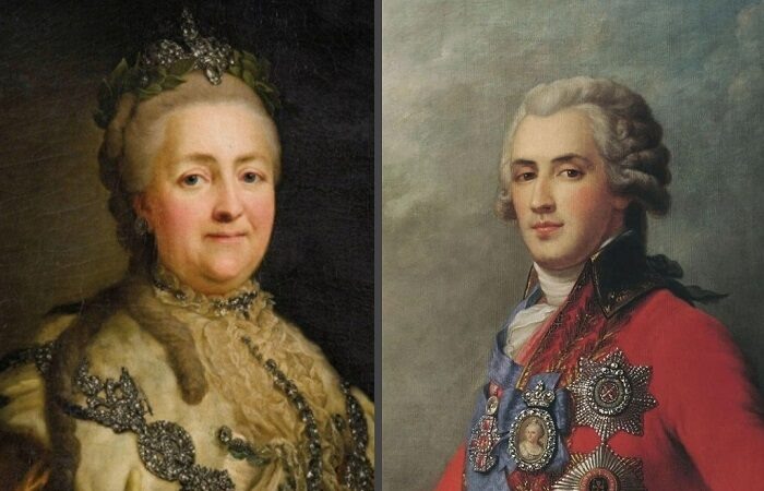 Екатерина Вторая и Платон Зубов
