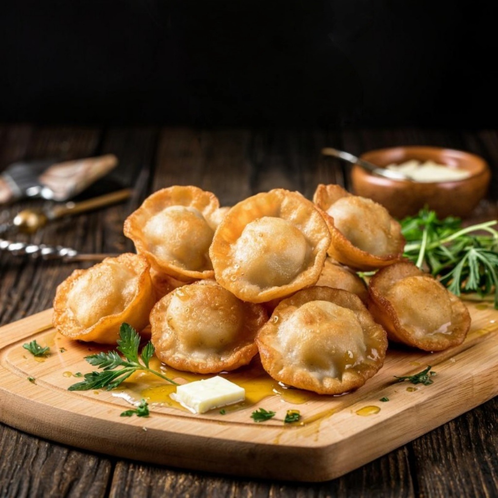 ▌ Жареные пельмени — вкусно и быстро!

Любите экспериментировать на кухне? Тогда вам точно понравится рецепт жареных пельменей! Это блюдо станет отличным вариантом для быстрого ужина или перекуса, ведь готовится оно буквально за считанные минуты.

▌ Что понадобится?

Для приготовления жареных пельменей нам понадобятся:

- Пельмени замороженные — 300 г
- Масло растительное — 2 ст.л.
- Лук репчатый — 1 шт.
- Чеснок — 2 зубчика
- Специи (перец черный молотый, соль)
- Зелень свежая (укроп, петрушка)

▌ Как готовить?

▌ Шаг 1. Подготовка ингредиентов

Разморозьте пельмени естественным путем или слегка разморозив в микроволновой печи. Нарежьте лук полукольцами, чеснок измельчите ножом или пропустите через пресс.

▌ Шаг 2. Обжаривание лука и чеснока

Нагрейте сковороду с маслом на среднем огне. Добавьте нарезанный лук и обжаривайте до золотистого цвета около 3 минут. Затем добавьте измельченный чеснок и перемешайте.

▌ Шаг 3. Жарка пельменей

К луку и чесноку выложите подготовленные пельмени. Аккуратно перемешайте, чтобы они равномерно покрылись маслом. Готовьте на среднем огне примерно 7–10 минут, периодически помешивая, пока пельмени не станут румяными и хрустящими.

▌ Шаг 4. Посыпаем зеленью и специями

Перед подачей посыпьте готовое блюдо свежей рубленой зеленью и приправьте солью и перцем по вкусу.

▌ Приятного аппетита!

Жареные пельмени — это простой способ порадовать себя вкусным блюдом, которое приготовится быстрее, чем пицца доставлена домой! Попробуйте этот рецепт и поделитесь впечатлениями в комментариях ниже. 😋🍴