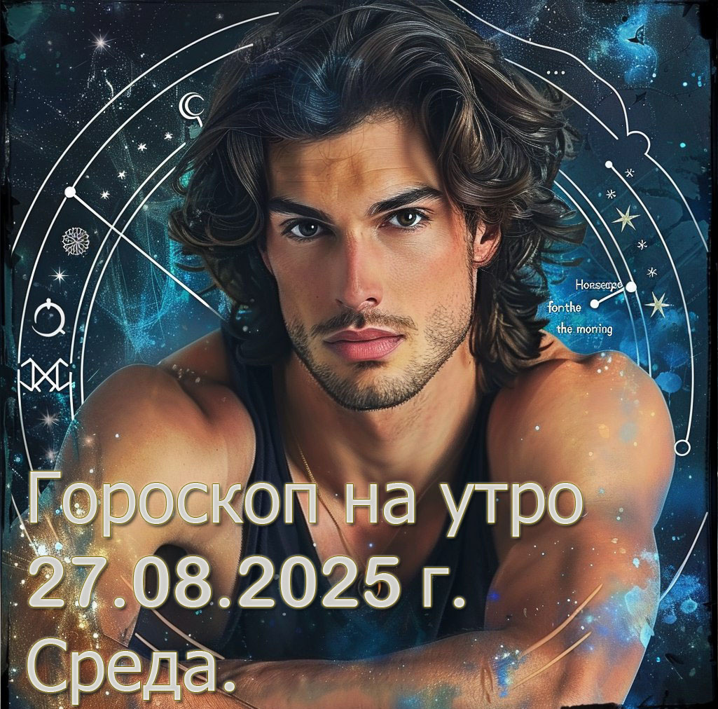 Гороскоп на утро 27 Августа 2025 г. Среда. 