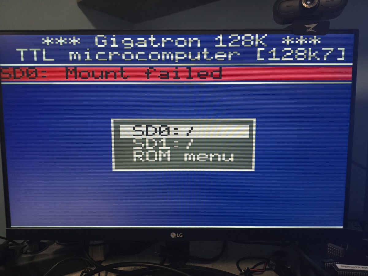 Ошибка чтения SD карты.