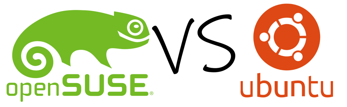 openSUSE и Ubuntu, коллаж автора 