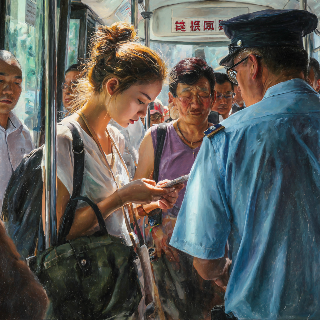 Все китайцы пользуются alipay (либо wechat) для оплаты проезда 