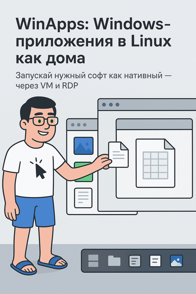 WinApps: Windows-приложения в Linux как дома