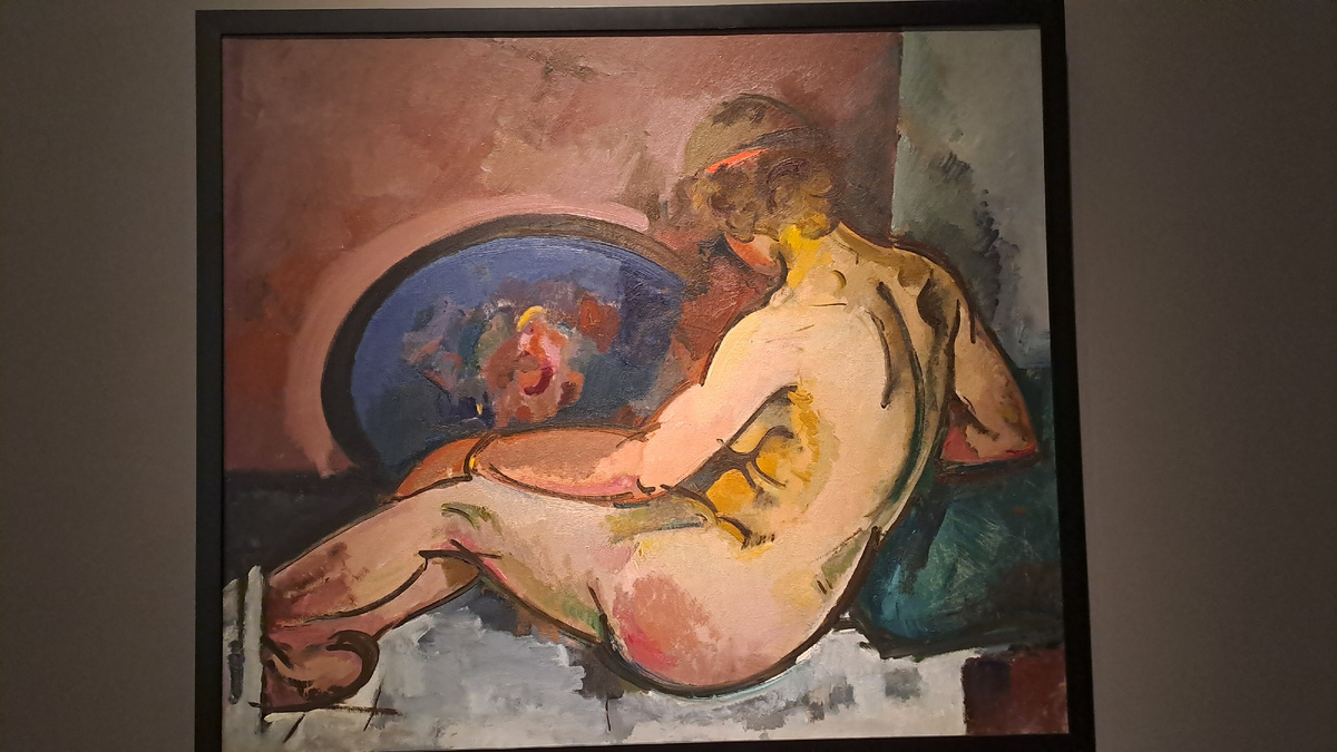 А. Куприн "Обнаженная натурщица с красной лентой в волосах"