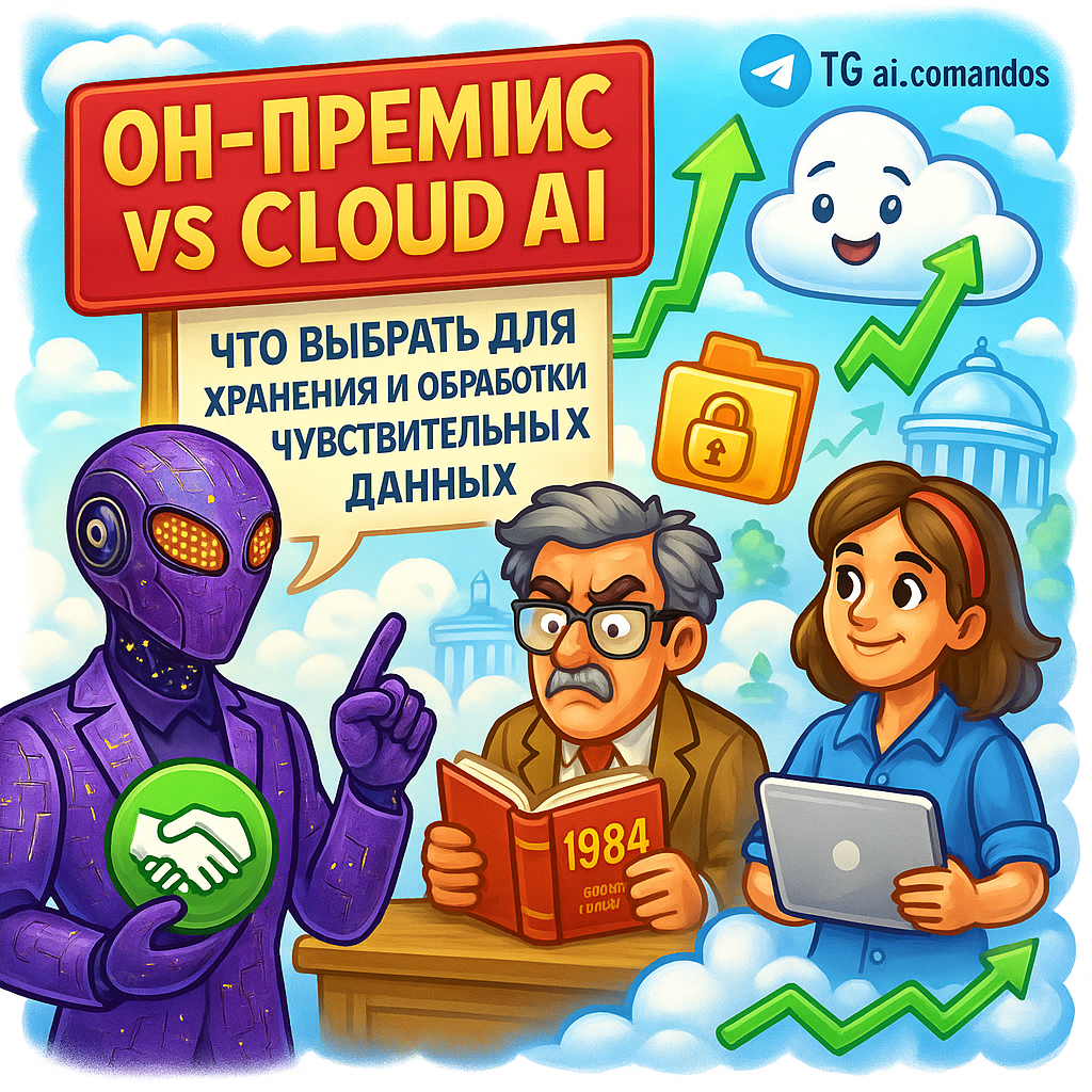    On-premise vs Cloud AI: Как хранить и обрабатывать чувствительные данные без утечек и штрафов Дмитрий Попов | Comandos.ai