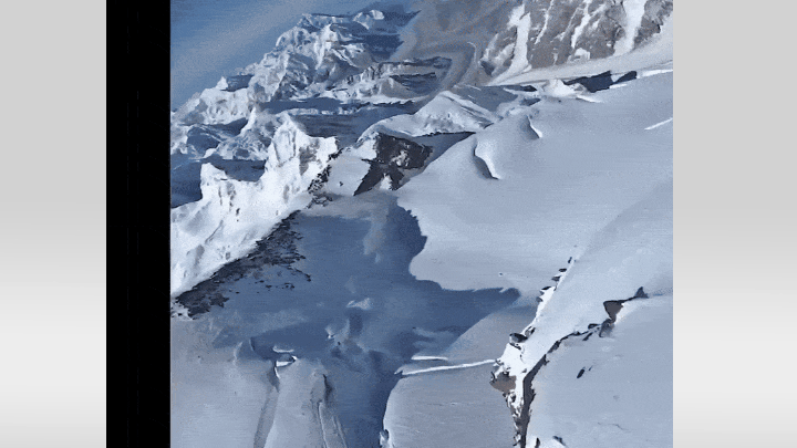    На этом видео Наговицина машет рукой дрону, который её снимает. Видео: ТГ-канал "Царьград"