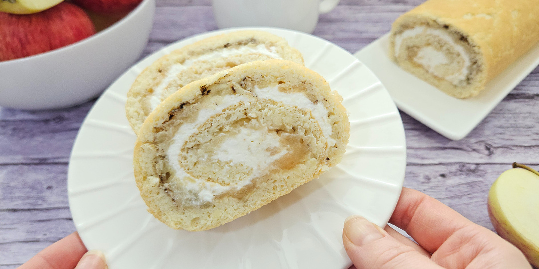 Низкокалорийный ПП РУЛЕТ с ЯБЛОКАМИ и творогом. Простой рецепт