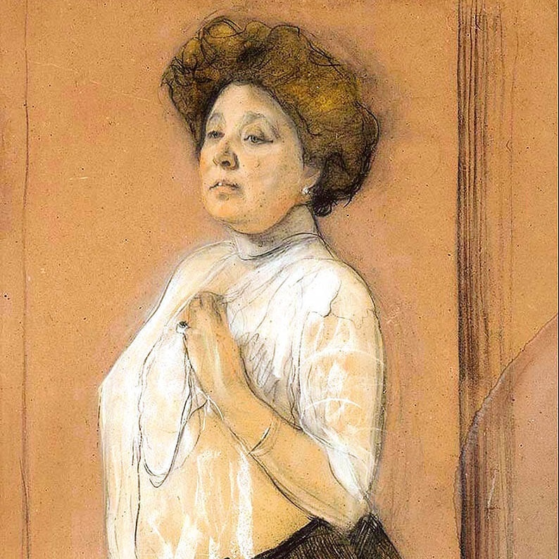 Валентин Серов «Н.П. Ламанова», 1911 год