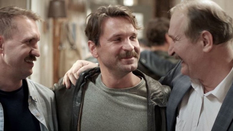 Фёдор Добронравов и сыновья Виктор и Иван, кадр из фильма «От печали до радости»