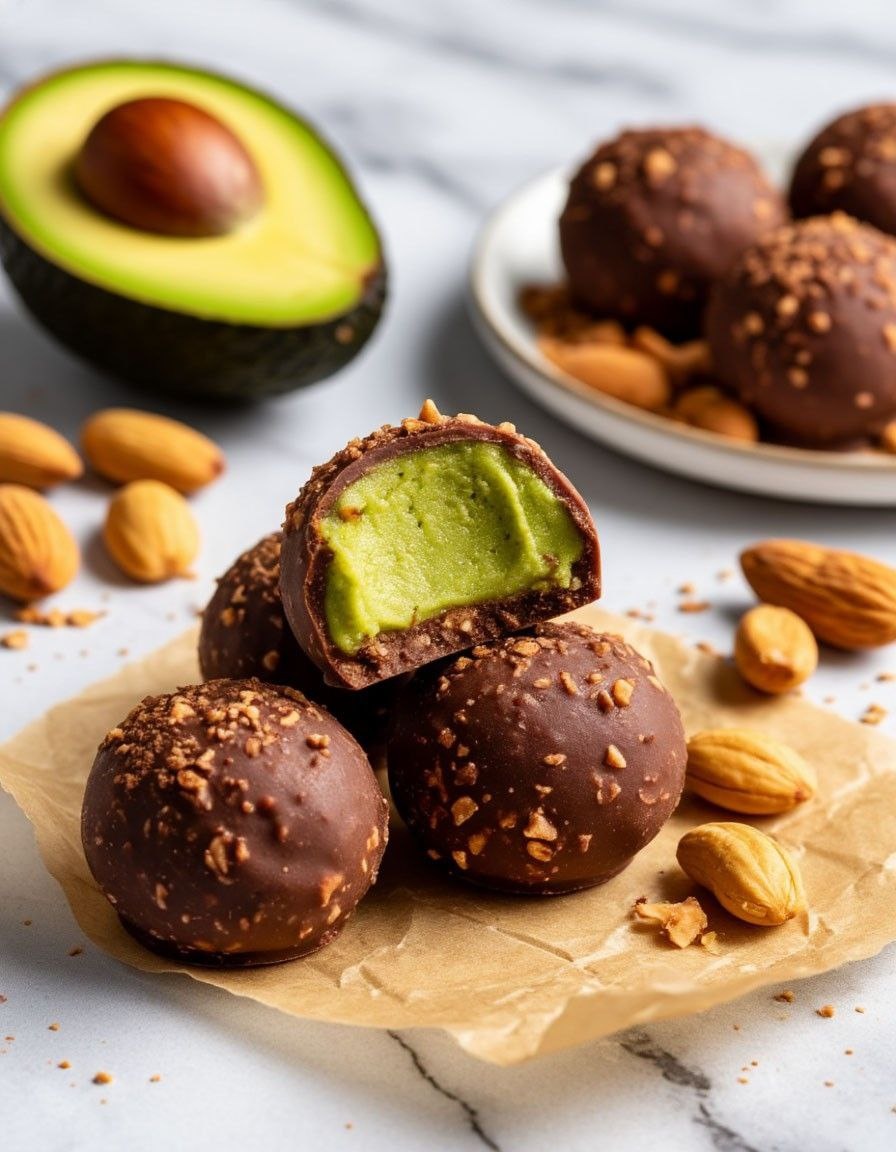 Кето-конфеты из авокадо и арахисовой пасты!
