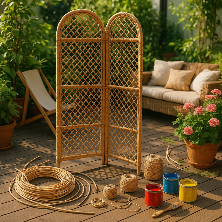    Создайте идеальную ротанговую ширму своими руками: ваш уютный уголок на террасе за один день! Loza