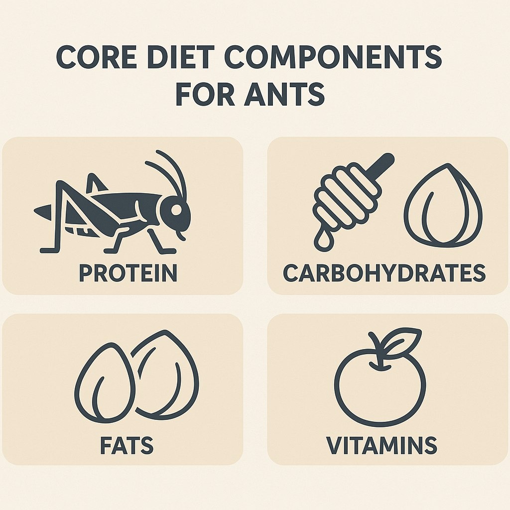 Всё меню муравья строится на двух китах: белок для личинок и матки, углеводы для энергии рабочих.