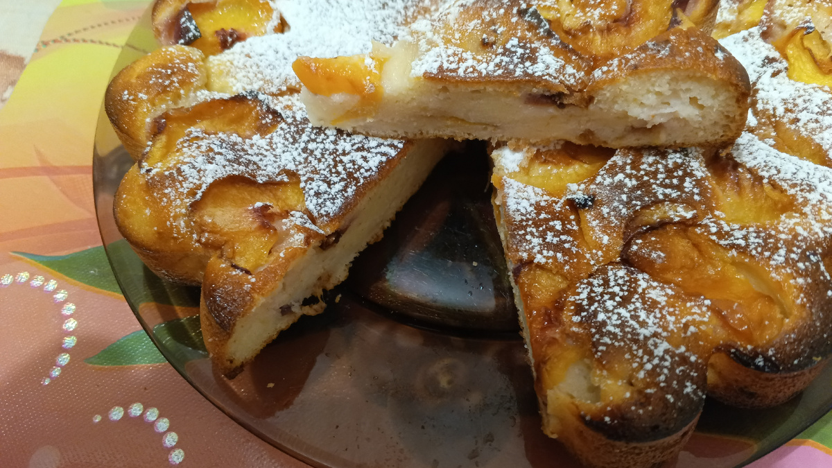 фото автора: манник с персиками