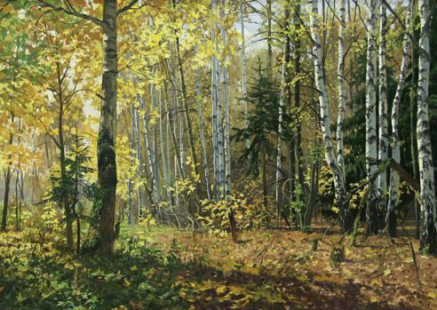 Андрей Герасимов «Золотой октябрь» (2008), холст, масло 70х100 см