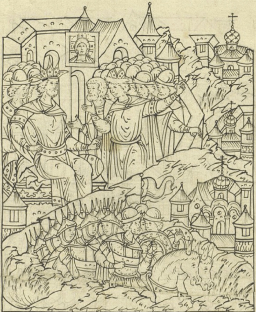 Совет князя Владимира Андреевича и Иван Грозного о взятии Казани