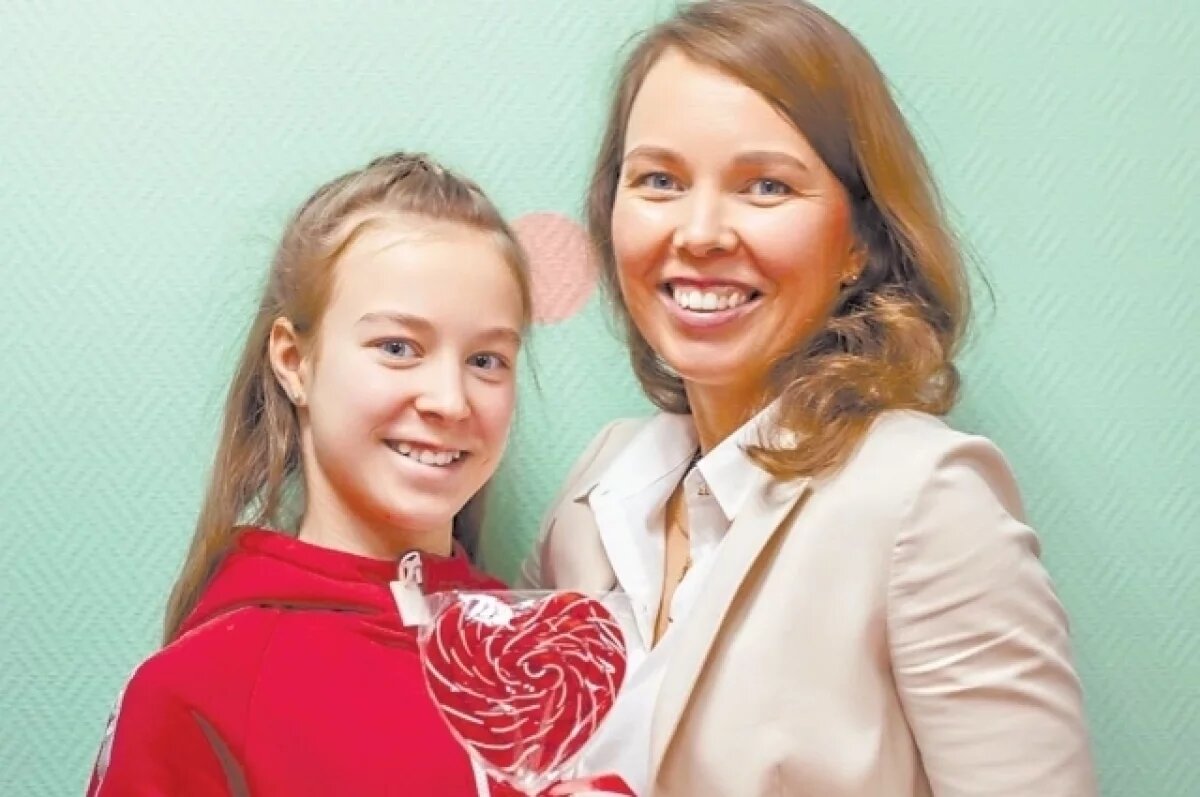    Евгения Хохлова и её дочь София.