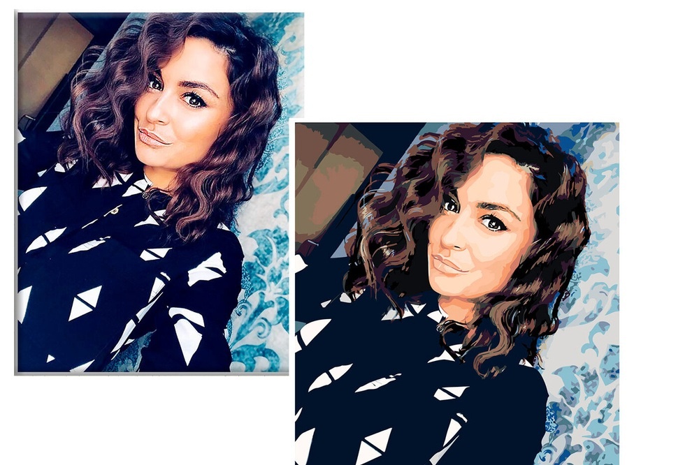 Пример картины по номерам из фото