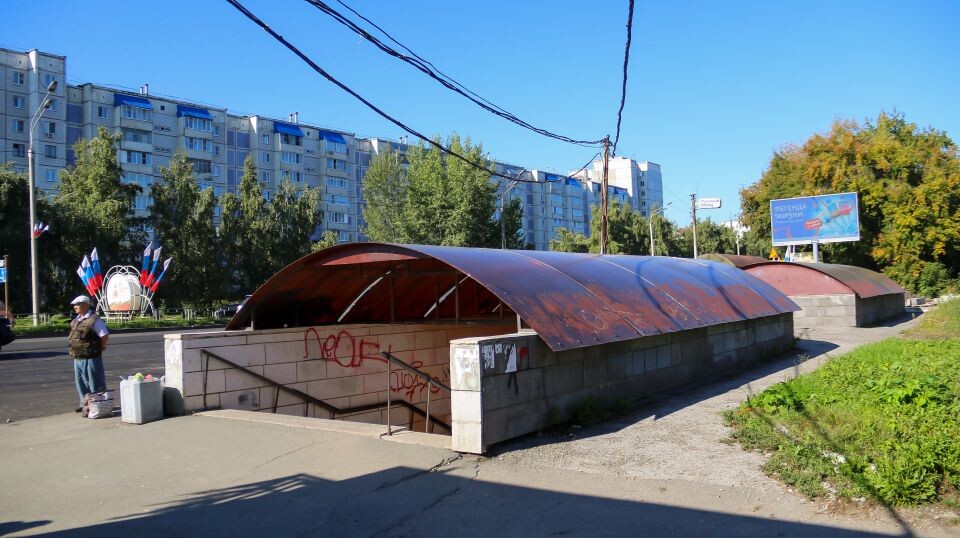    Пешеходный переход на Павловском тракте в районе остановки "Панфиловцев". Источник: Виталий Барабаш/"Толк"