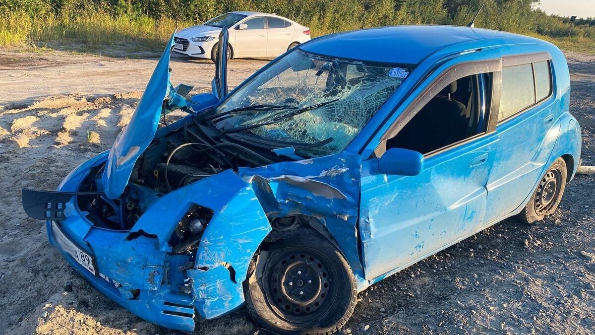    ДТП с пострадавшим произошло 26 августа на дороге от Надыма к аэропорту. Фото: пресс-служба Госавтоинспекции ЯНАО