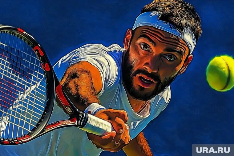 В этом году теннисный турнир серии «Большого шлема» станет 145-м по счету. Фото: Создано в Midjourney © URA.RU