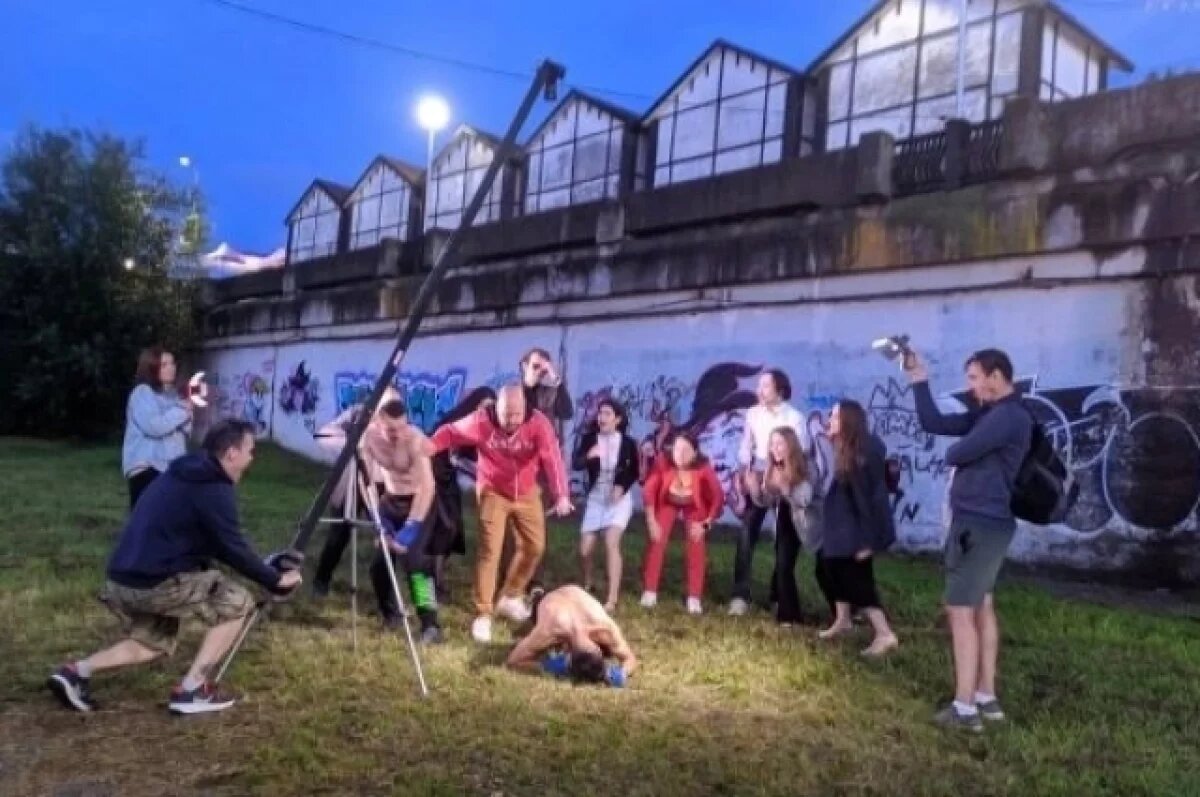    Марат Никитин с командой снимает тизер к фильму «Боец. Начало пути».