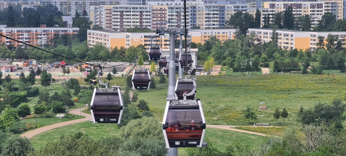 Канатная дорога через сады мира.Берлин Марцан-Хеллерсдорф Хеллерсдорф.                                               © Copyright: Александер Арсланов, 2025