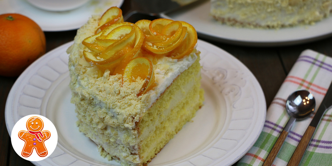 Апельсиновый торт 🍊 Очень простой рецепт