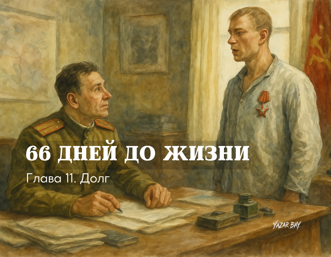 Сапер Дмитрий Яблочкин, признанный негодным к строевой службе, убеждает своего командира разрешить ему вернуться в армию в качестве инструктора. ©Язар Бай